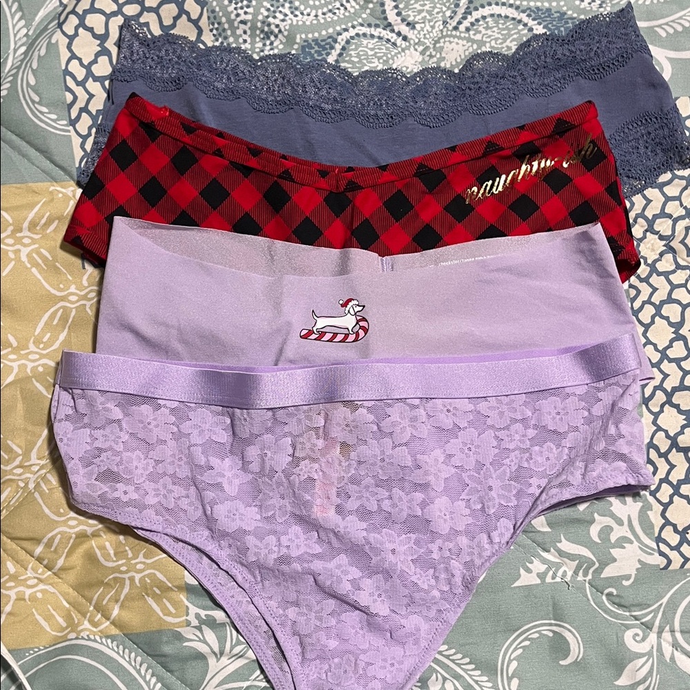 Victoria's Secret Panties Set - Red, Purple, Gray